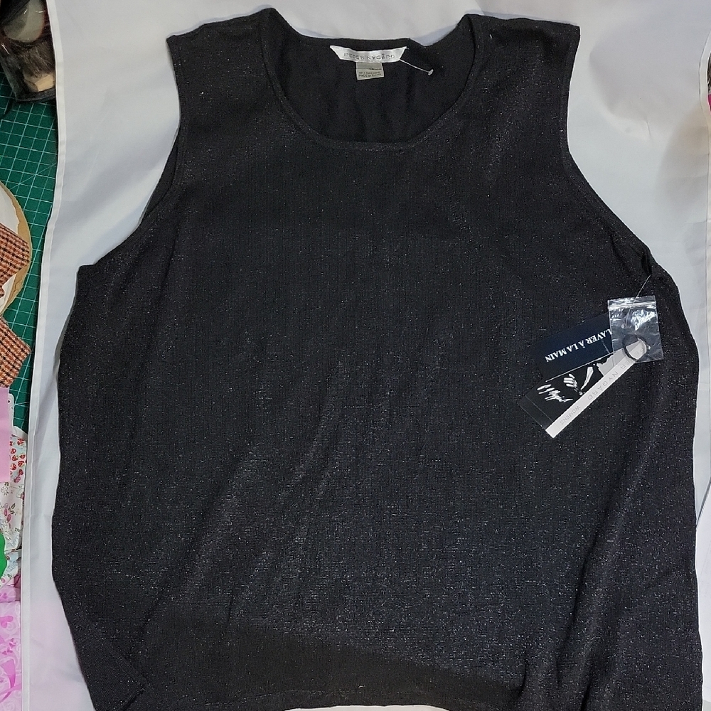 Peter Nygard Black Tank Top